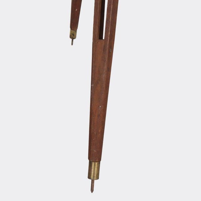 French Antique French A. Bardou Brass Telescope With Mahogany Tripod C1880 For Sale - Image 3 of 14