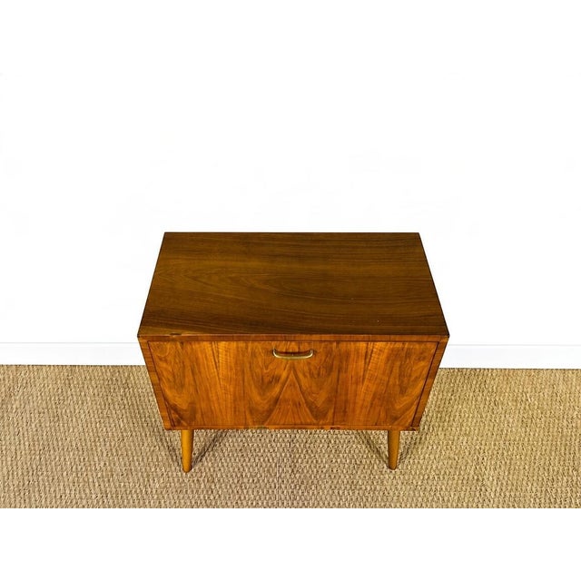 Vintage Brown Walnut Cabinet, 1960 For Sale - Image 4 of 15