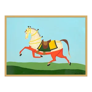 Beauregard Sandlewood by Willa Heart in Gold Frame, Medium Art Print