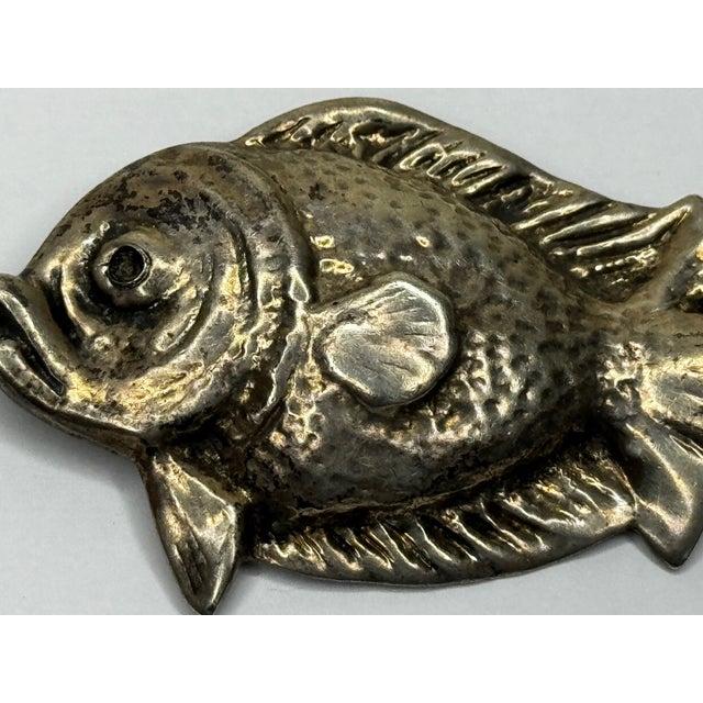 Mid-Century Sterling Silver Bream Fish Brooch – Scandinavian Modernist Style A beautifully judged mid-century (c. 1940s)...