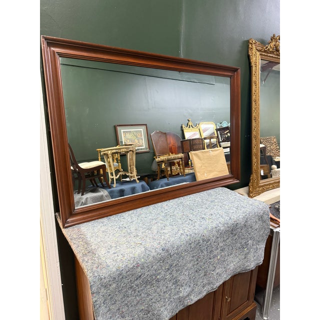 Traditional Vintage Henkel Harris Mahogany Wall Mirror For Sale - Image 3 of 9