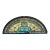 Antique Art Nouveau Arched Leaded Stained Glass Architectural Window, Circa 1890–1925 For Sale