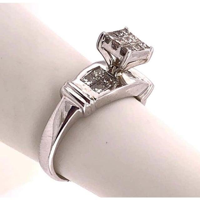 14 Karat White Gold Contemporary Ring 1.00 Total Diamond Weight For Sale In New York - Image 6 of 9