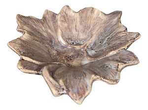 Vintage Ceramic Leaf Centerpiece Pocket Emptier from Vallauris Bonaudi