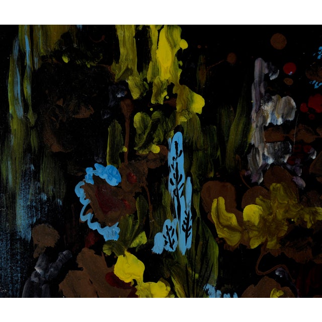 Abstract Coral Bouquet - Abstracted Underwater Scene in Acrylic on Masonite For Sale - Image 3 of 9