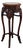 Vintage Chinese Carved Rosewood Pedestal Stand With Marble Top For Sale