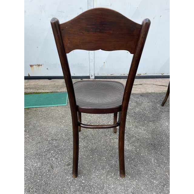 Wood Beech Wood Dining Chairs by Jacob & Josef Kohn, Set of 6 For Sale - Image 7 of 14