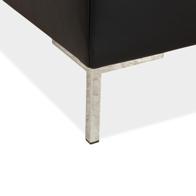 Freisitil 3-Seater Sofa in Black Leather from Rolf Benz For Sale - Image 6 of 13