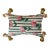 Lavender Scented Accent Pillow in Carolina Irving Carnation Stripe and Vintage Toile With Samuel & Sons Onion Tassels Onion Tassel Fringe For Sale