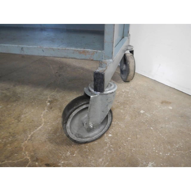 Vintage Iron Serving Trolley, 1970 For Sale - Image 10 of 11