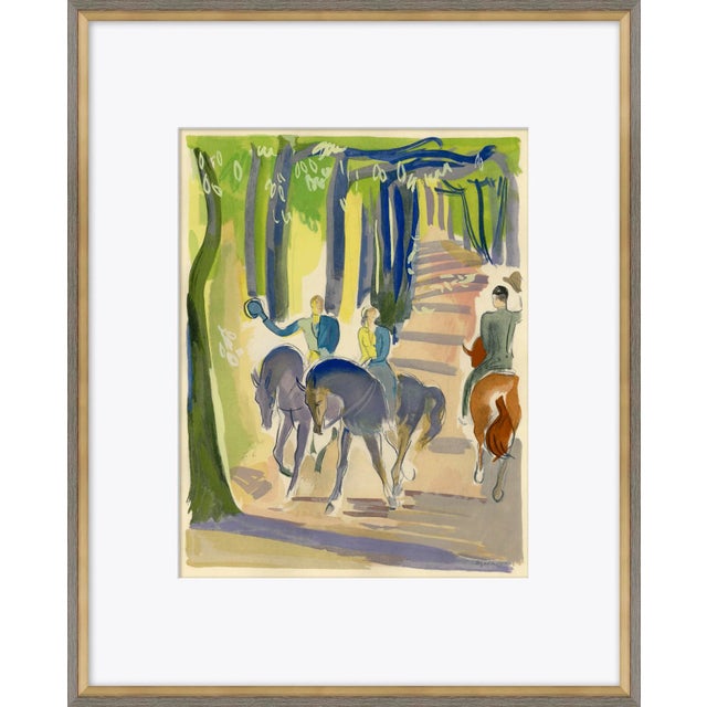 Illustration Sports & Activities: Horseriding, Framed Art Print For Sale - Image 3 of 3