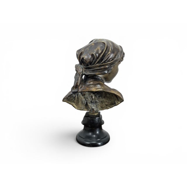 Vincenzo Gemito, Bust of Vincenzo Gemito, Late 19th Century, Bronze For Sale - Image 5 of 8