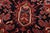 1990s Heriz Rug 9'7'' X 12'5'' Red Wool Vintage Tribal Hand-Knotted Oriental Carpet For Sale - Image 5 of 15