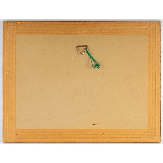 Ochre Felt,Tip Drawing by Luez, 20th Century For Sale - Image 6 of 7
