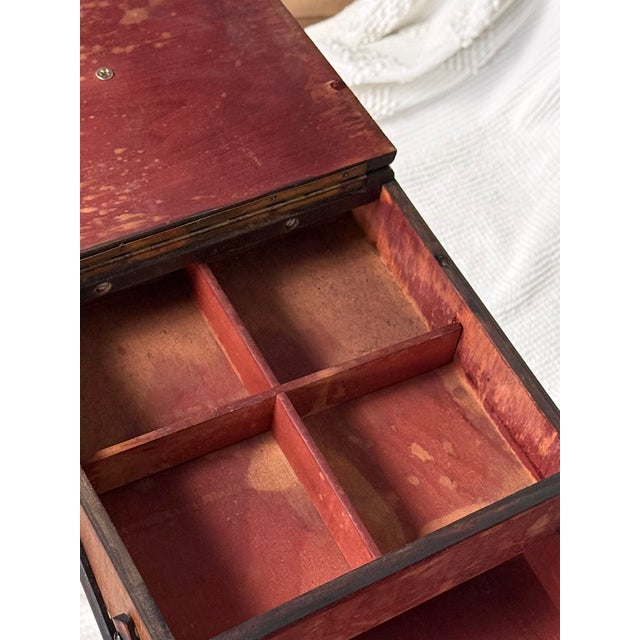 Victorian Accordion Sewing Box For Sale - Image 11 of 15