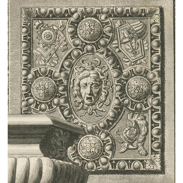 Black Louis-Pierre Baltard, Louvre Chimney Ornament, 1803, Paper For Sale - Image 8 of 9