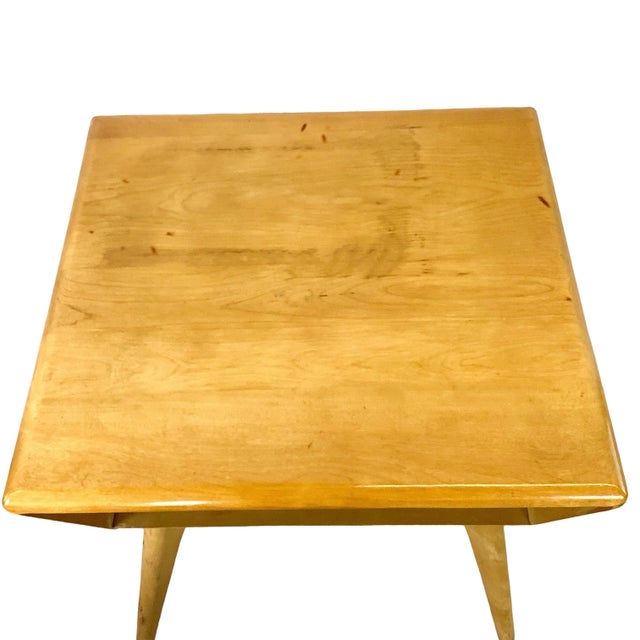 Heywood-Wakefield Solid Birch Encore End Table in Wheat For Sale - Image 10 of 18