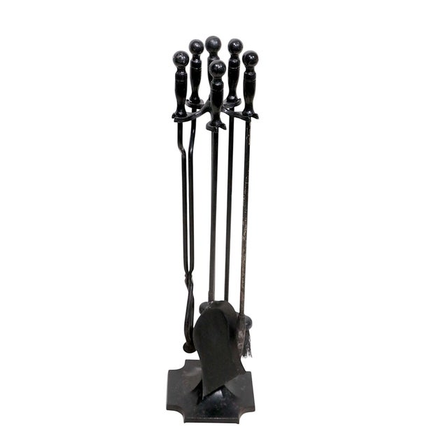 Vintage Arts and Crafts Style Fireplace Tool Set For Sale - Image 10 of 10