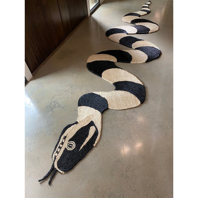 HandCoiled Abaca Snake Rug 4″ × 1′1″ Chairish