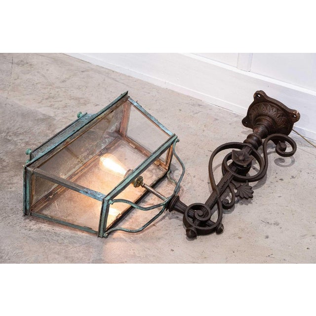 Georgian Verdigris Lanterns, 1800, Set of 2 For Sale - Image 11 of 18