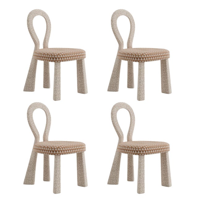 Mary III Dining Chairs with Upholstered Legs by Ottiu, Set of 4 For Sale - Image 6 of 6