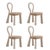 Mary III Dining Chairs with Upholstered Legs by Ottiu, Set of 4 For Sale - Image 6 of 6