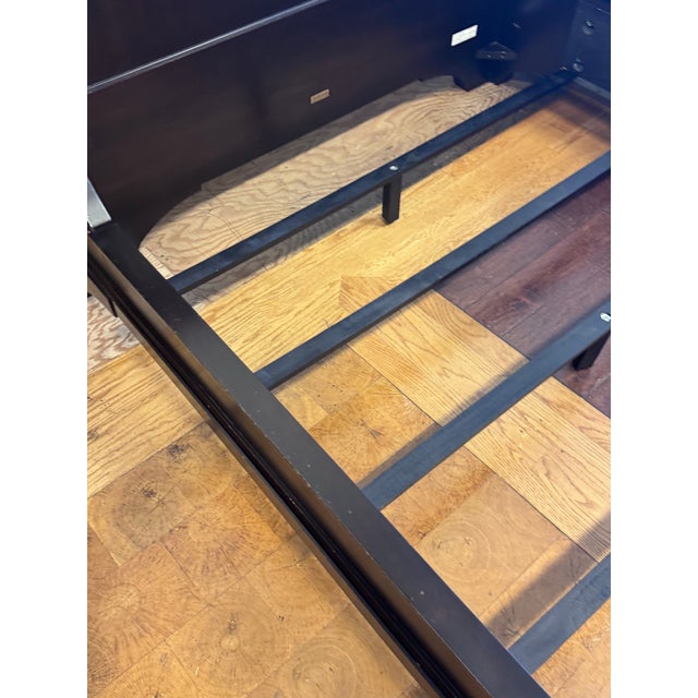 Queen Size Restoration Hardware Portman Sleigh Bedframe For Sale - Image 11 of 12