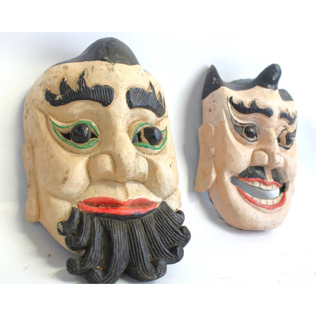 Theatrical Masks a Curated Collection Masks Set B For Sale - Image 10 of 11