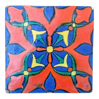 Antique Rare Old Malibu 8"x 8" Tile Batchelder Catalina California Era For Sale