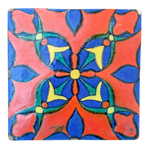Antique Rare Old Malibu 8"x 8" Tile Batchelder Catalina California Era
