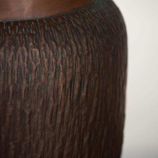 Vintage Brutalist Hammered Copper Umbrella Stand, 1970s For Sale - Image 13 of 18