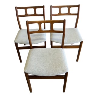 1960s Danish Teak Midcentury Dining Chair, by D-Scan For Sale