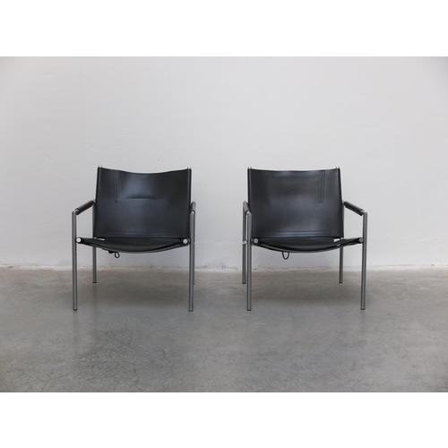 SZ02 Lounge Chairs by Martin Visser for 't Spectrum, 1960s, Set of 2 For Sale - Image 3 of 18