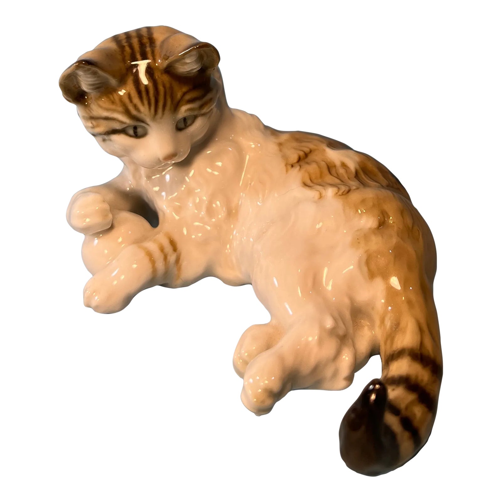 Lorenz Hutschenreuther Porcelain Cat Figurine # 2050 | Chairish