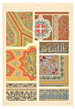 A. Alessio, Decorative Objects, Chromolithograph, Early 20th Century