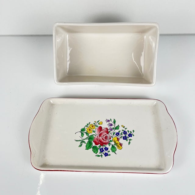 Reverbère Butter Dish in Earthenware from KG Lunéville, 1980s For Sale - Image 4 of 7