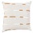 Schumacher x Caroline Z Hurley Overlapping Dashes Pillow In Brown & White For Sale