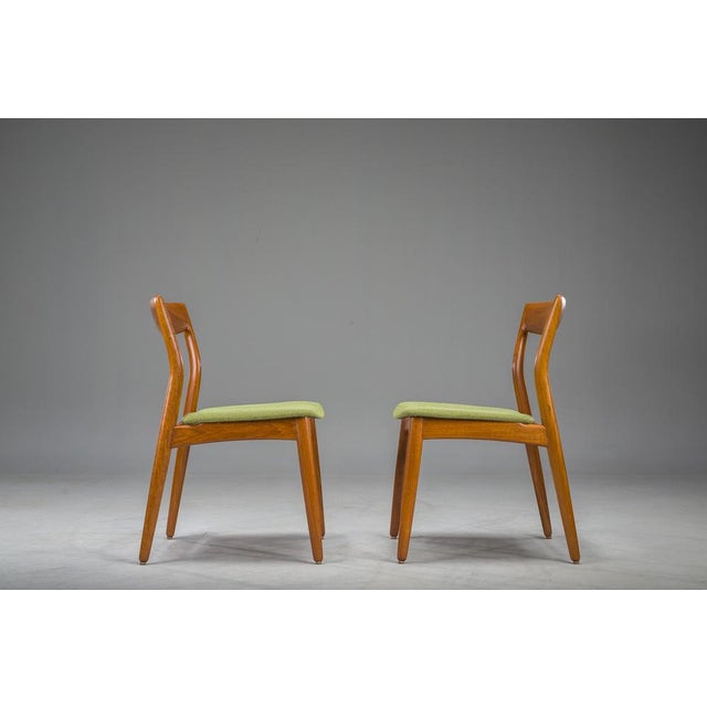Set of Dining Teak Chairs attributed to R. Borregaard for Viborg, 1970s For Sale - Image 6 of 14