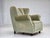 Danish Relax Armchair in Light Green Furniture Velour, 1970s For Sale - Image 16 of 18