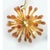 Impressive murano glass sputnik chandelier with amber air drops gold metal frame all murano glass big drops are in amber...