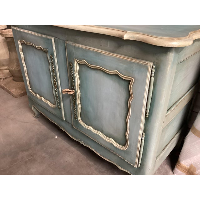 Antique French 19th C. Painted Buffet For Sale - Image 9 of 14