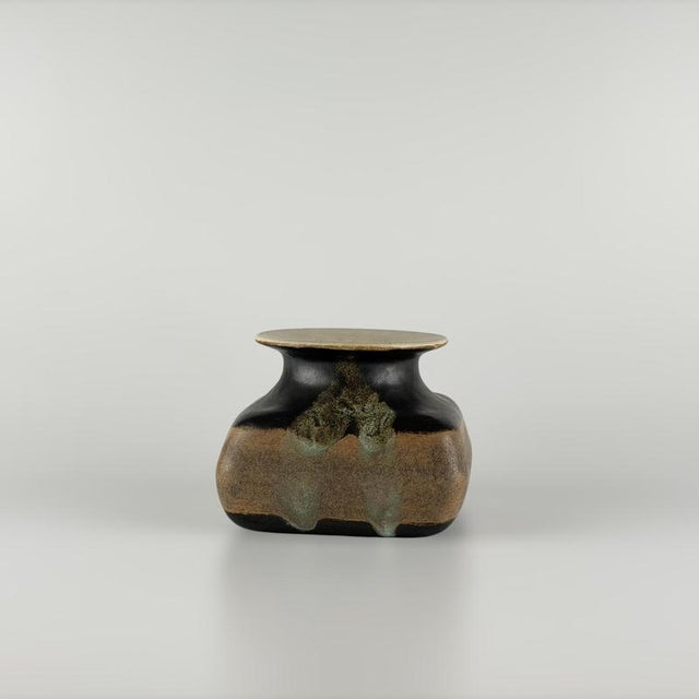 Hand-Painted Ceramic Vase by Bruno Gambone, Italy, 1960s For Sale - Image 6 of 13