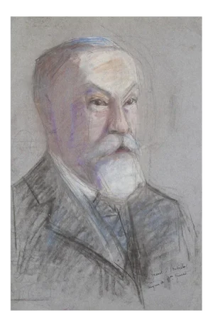 Portrait - Original Pastel on Paper by M. Gérard - Early 20th Century Early 20th Century