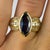 Contemporary Late 20th Century Maquis Sapphire Ring, Size 7 For Sale - Image 3 of 4