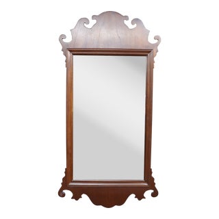 Bench-Made Mahogany Chippendale Mirror For Sale