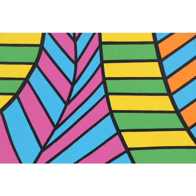 1971 Nicholas Krushenick Galerie Beyeler Basel Lithograph Exhibition Poster, Framed For Sale In New York - Image 6 of 8