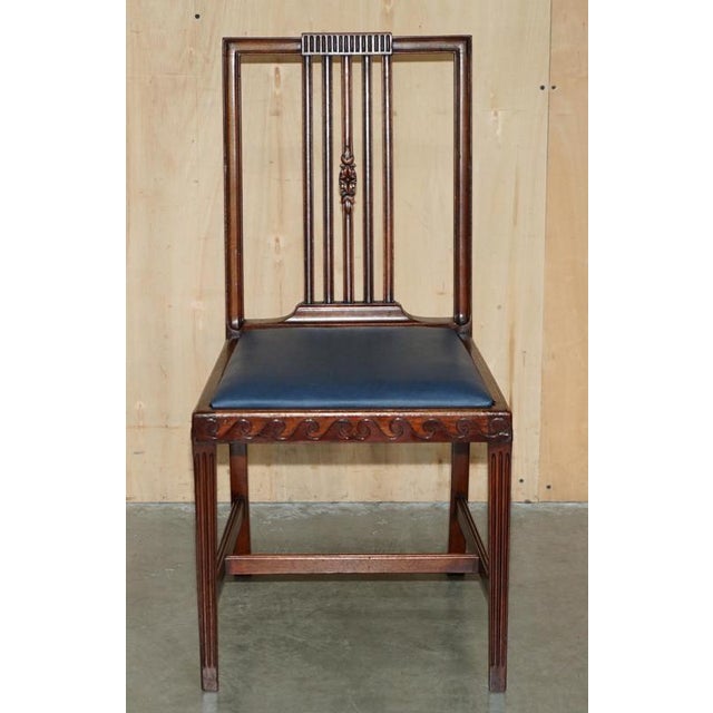 Antique English Victorian Hardwood Dining Chairs by James Jas Shoolbred, Set of 6 For Sale - Image 18 of 18