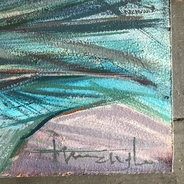 Original painting on thick Masonite 14 x 19.75 Unframed Signed lower right