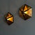 Hexagonal Brass and Beveled Glass Wall Sconces by Josef Hoffmann, 1970s, Set of 2 For Sale - Image 12 of 18