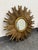 Mid-Century Modern Creative Co-Op Wood Sunburst Mirror For Sale - Image 3 of 12